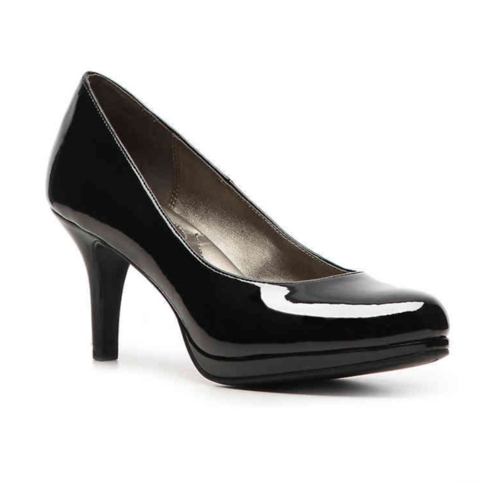 Kelly & Katie Black Patent Heels